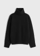 Double-knit turtleneck black Discount