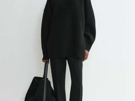 Double-knit pullover black on Sale