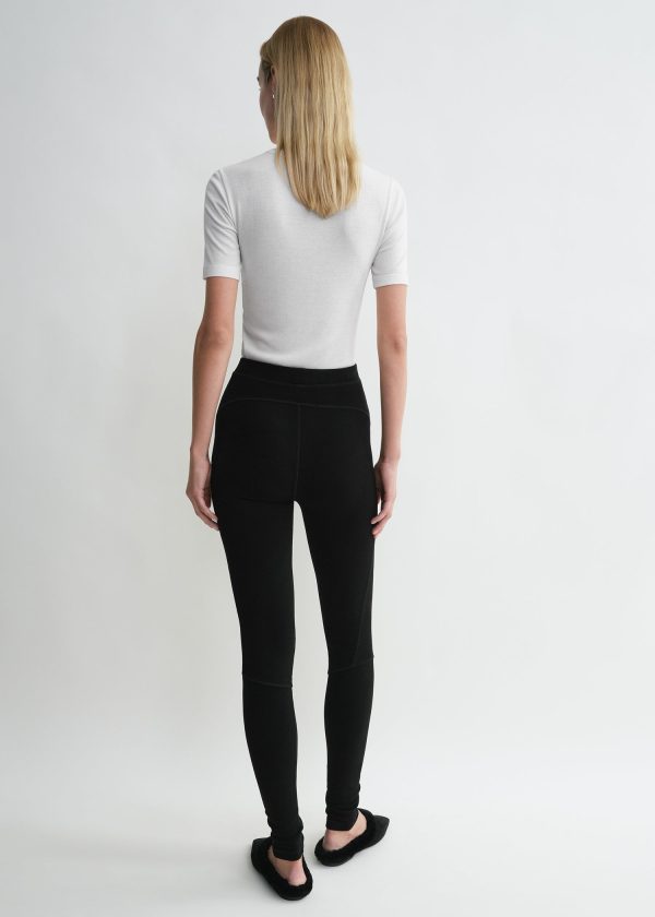 Monogram knit leggings black Online