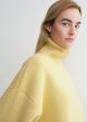 Double-knit turtleneck soft yellow For Sale