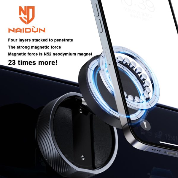 NAIDUN Magnetic Phone Car Holder, Suction Cup Holder, Manual Magnetic Vacuum Adsorption Car Mobile Phone Holder Smartphone Cellphone Mount Stand Online Sale