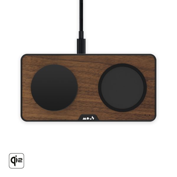 Walnut Charging Station with Qi2 Discount