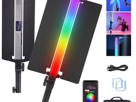 NEEWER RGB2 LED Tube Light Stick with Metal Barndoor Supply