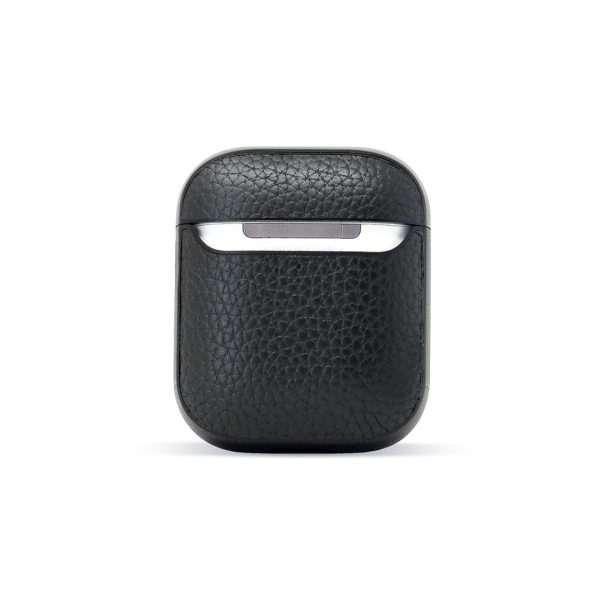 Black Leather AirPods Gen 1 & 2 Case Online now