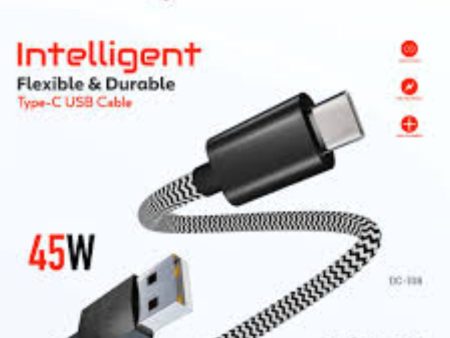 Fast Charging 45W Type C USB Data Cable for Mobile For Cheap