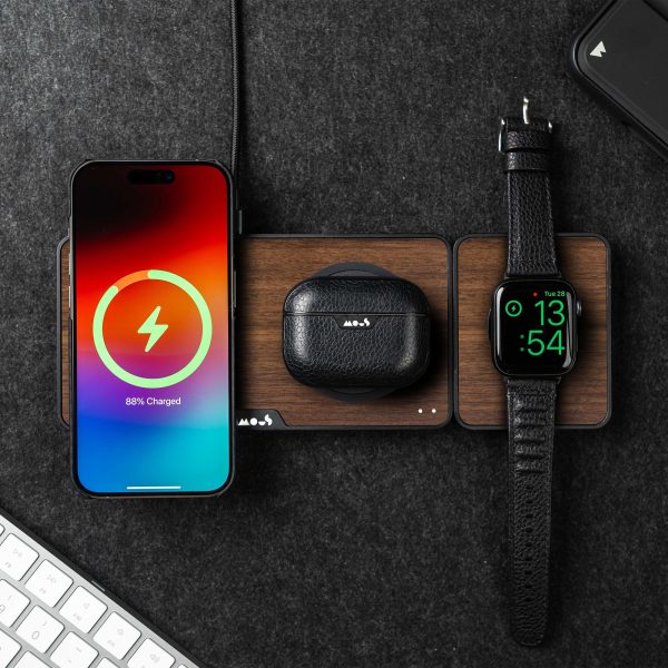 Walnut Charging Station with Qi2 Discount