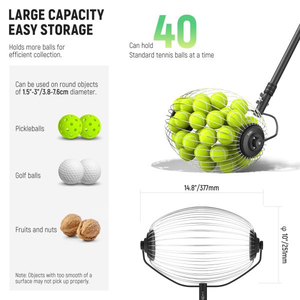 NEEWER TB01S Tennis Ball Collector Roller Online now