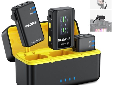 NEEWER CM28 PRO Wireless Lavalier Lapel Microphone System with Charging Case Online