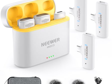 NEEWER KM20 Wireless Lapel Microphone Set for Type C Supply