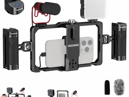 NEEWER PA009E Universal Phone Cage Stabilizer Video Rig Lighting Kit Supply