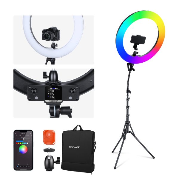 NEEWER RGB18 II 18 Inch RGB LED Ring Light With APP Control For Cheap