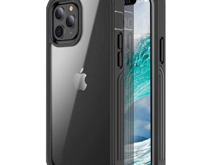 iPhone 12   12 Pro Heavy Duty Case - Håndværker Cover - Gennemsigtig   Sort Online Hot Sale