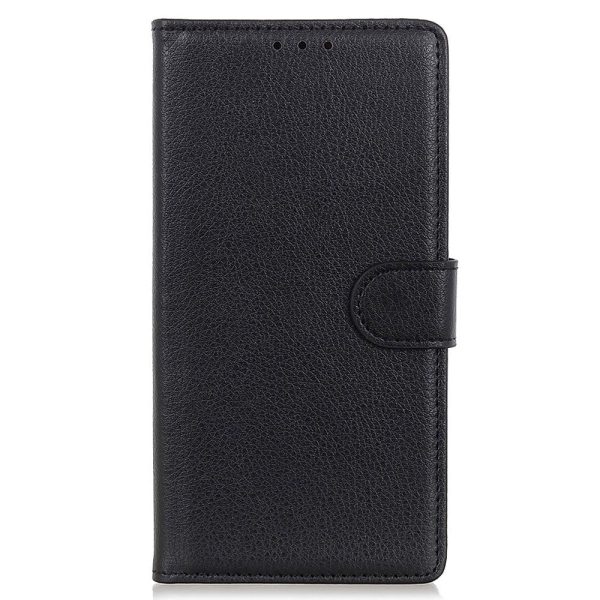 Google Pixel 7 Litchi Læder Flip Cover m. Pung - Sort Hot on Sale