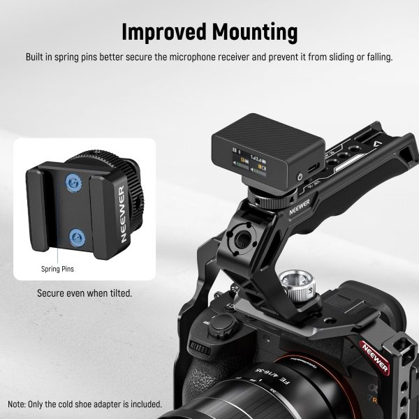 NEEWER UA030 Cold Shoe Mount Adapter For DJI Wireless Microphone Online Sale