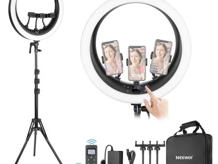 NEEWER RP19H 19 Inch LED Ring Light With 3 Phone Holders Online Hot Sale