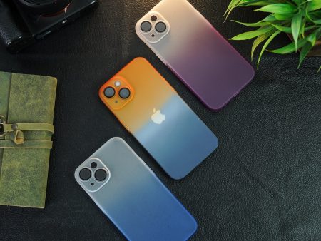 iPhone Series - Frosted Matte Gradient Back Case on Sale