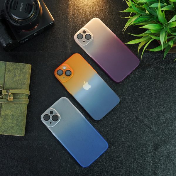 iPhone Series - Frosted Matte Gradient Back Case on Sale