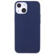 iPhone 13 Fleksibel TPU Plast Bagside Cover - Mørkeblå For Discount