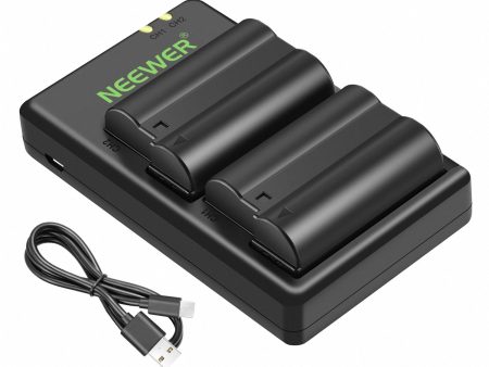 NEEWER 2-Pack EN-EL15 Battery Charger Set for Nikon For Discount