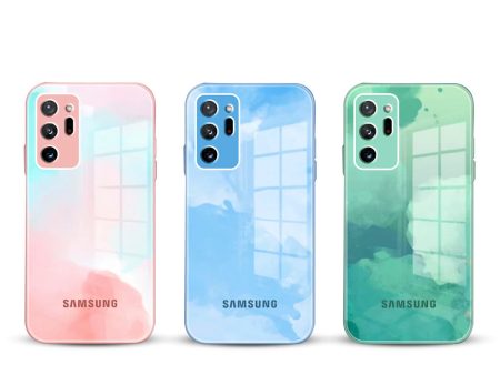 Galaxy Note 20 Ultra Colorful Wave Glass Phone Case Fashion