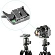 NEEWER Black Aluminum Alloy Quick Release QR Plate Adapter Supply