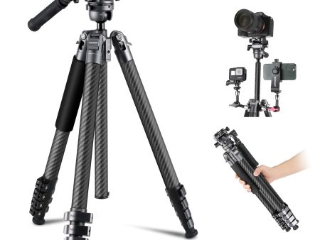 NEEWER TP65 65  165cm Carbon Fiber Video Tripod For Discount