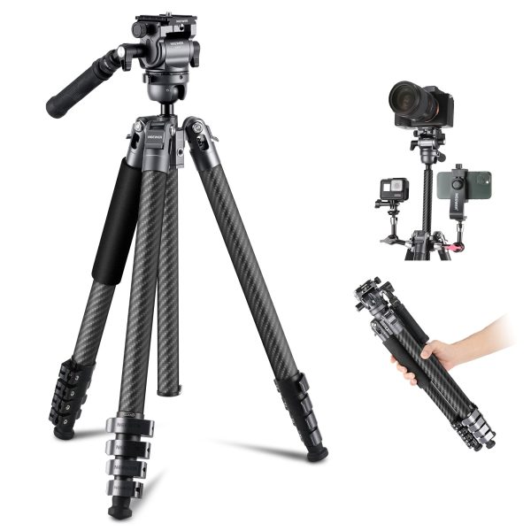 NEEWER TP65 65  165cm Carbon Fiber Video Tripod For Discount