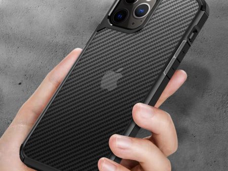 iPhone 12 Pro Opaque Matte Carbon Fiber TPU Armor Case For Discount