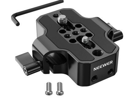 NEEWER SR001 Base Plate with 15mm Rod Clamp Railblock Supply