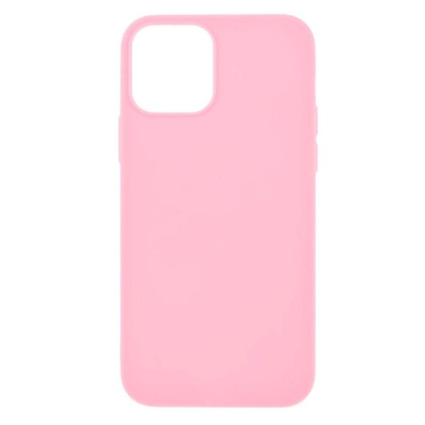 iPhone 12   12 Pro Minimalistisk Mat Fleksibelt Plastik Cover - Lyserød Discount