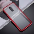 OnePlus 7 Magnetisk Cover m. Glasbagside - Rød For Sale