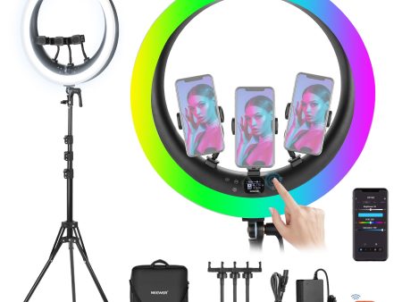 NEEWER RP19C 19  RGB LED Ring Light Hot on Sale