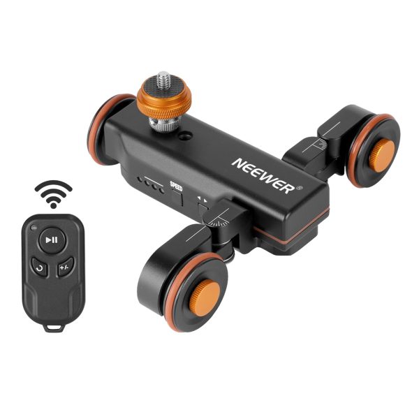 NEEWER DL100 3-Wheels 3-Speed Wireless Video Camera Dolly with Remote Control Online Hot Sale