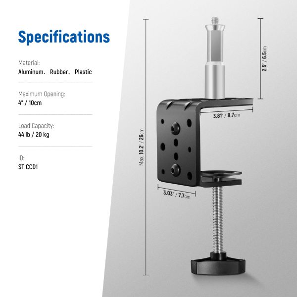 NEEWER ST-CCD1 Heavy Duty C Desk Clamp For Cheap