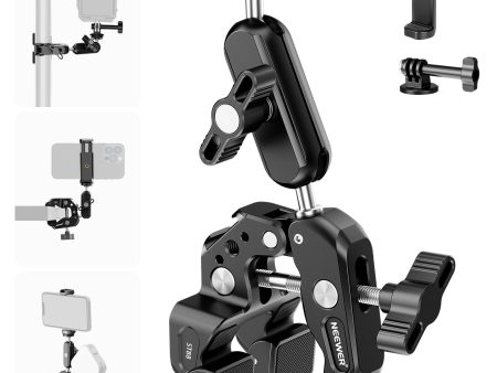 NEEWER ST88 Super Clamp with 3  Dual Ballhead Magic Arm Hot on Sale