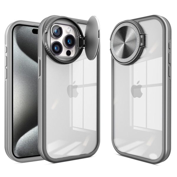 Acrylic Flip Round Lens Holder Case - iPhone Fashion