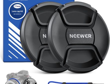 NEEWER 2 Pack Camera Lens Cap Kit Fashion