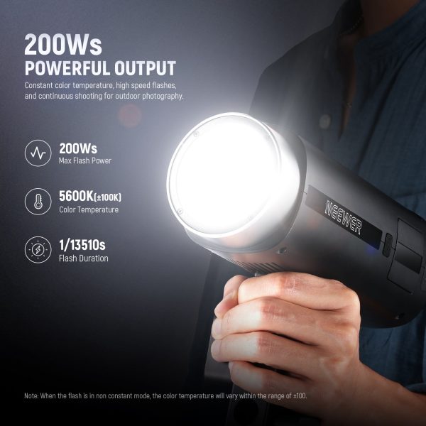 NEEWER Q200 200Ws 2.4G Outdoor Strobe Flash with App Control Online Hot Sale