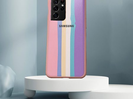 Rainbow Liquid Silicone Logo Case - Samsung For Discount