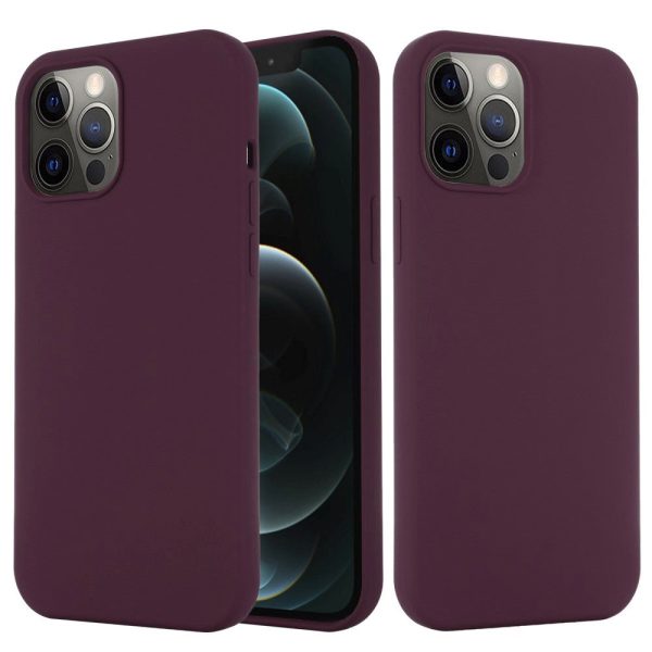 iPhone 12   12 Pro Silikone Cover - MagSafe Kompatibel - Bordeaux Rød For Cheap