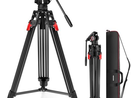 NEEWER LL27 76  Video Camera Tripod with Fluid Head For Sale