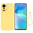 OnePlus Nord 2T (5G) Liquid Silikone Cover m. Strop - Gul Hot on Sale