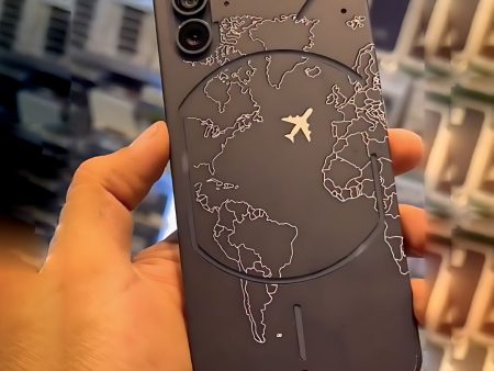 World Map Embossed Unique Case - Nothing Fashion