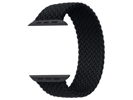 Woven Nylon Braided Solo Loop for Apple Watch [42 44 45 49MM] - Charcoal on Sale