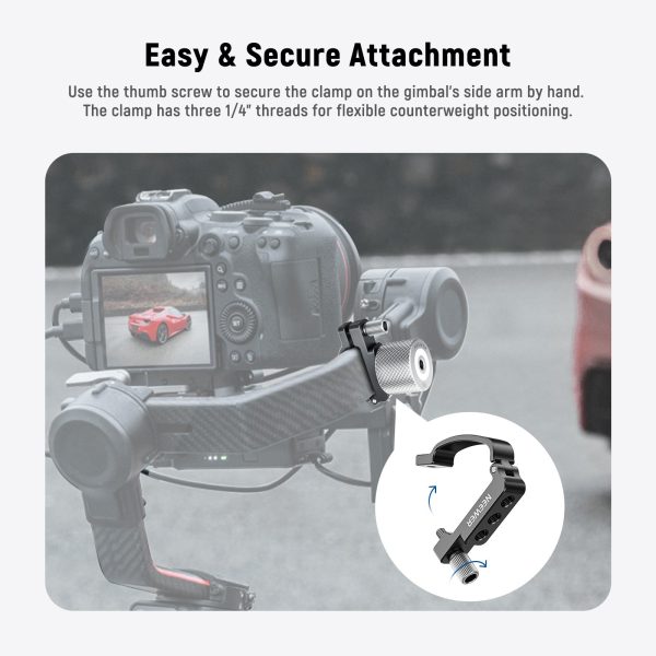 NEEWER GA008 Side Arm 100g Counterweight Clamp Only For DJI RS 2 Hot on Sale