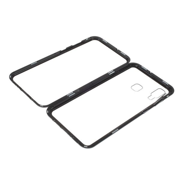 Samsung Galaxy A30 Magnetisk Cover m. Glasbagside - Sort Fashion