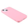 iPhone 13 Fleksibel TPU Plast Bagside Cover - Lyserød Hot on Sale