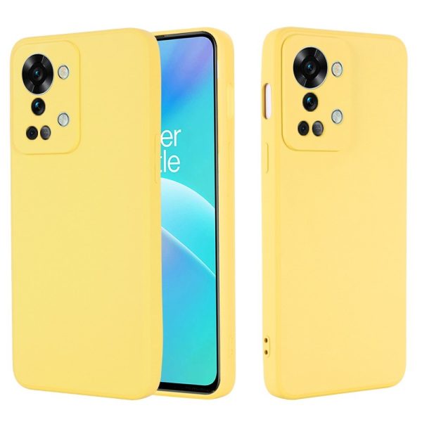 OnePlus Nord 2T (5G) Liquid Silikone Cover m. Strop - Gul Hot on Sale