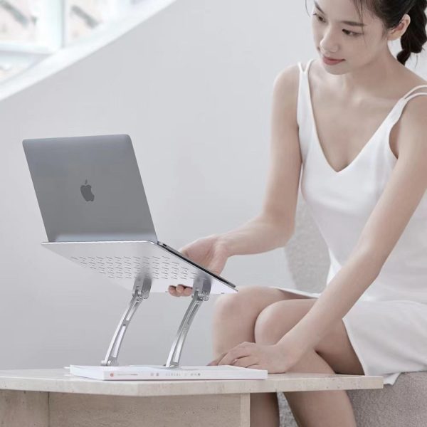 Pivot Pro Stylish Metallic Adjustable Laptop Stand For Discount