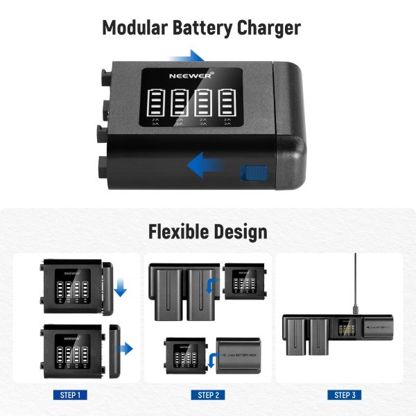 NEEWER SN4 Modular Camera Battery Charger Discount